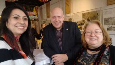 Vertreterin der trkischen Gemeinde, Landesgeschftsfhrer und KV Vorsitzender Lichtenberg Thomas Drobisch und CDA Landesvorsitzende Dagmar Knig