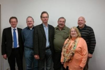 Dr. Uwe Weigmann, Kreisvorsitzender Frank Zwiener, Bernd Schellenberg, Joachim Krger MdA, Landesvorsitzende Dagmar Knig, Landessozialsekretr Thomas Drobisch