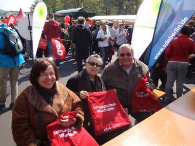 Eveline Kupke, Marion Halten-Bartels und Kreisvorsitzender Joachim Krger von der CDA Charlottenburg-Wilmersdorf