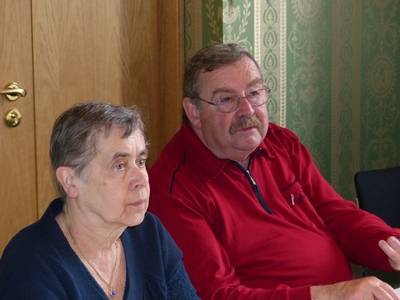 Marion Halten-Bartels, Vorsitzende der Frauen-Union Charlottenburg-Wilmersdorf und Joachim Krger MdA