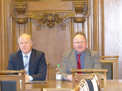 Peter Weiß MdB (links) und CDA-Kreisvorsitzender Frank Zwiener
